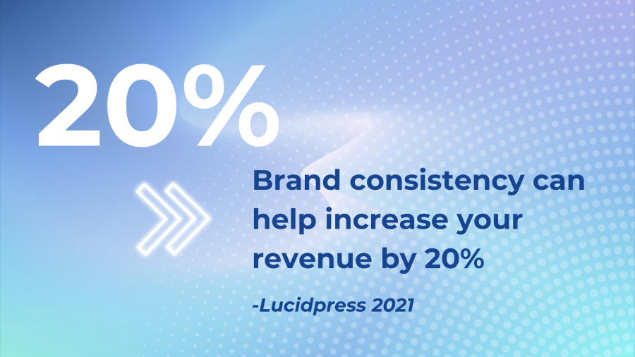 Brand consistency can help increase your revenue by 20% 